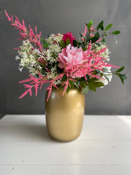 Kunstbloemen - Boeket L - Shiny Pink - 80cm